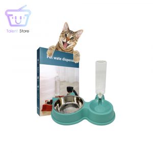 Dispensador de Agua y Plato para Mascotas